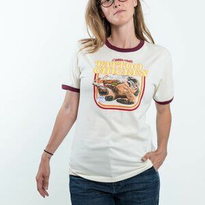 Meowwolf, Tattoo Chicken Ringer Tee, Medium